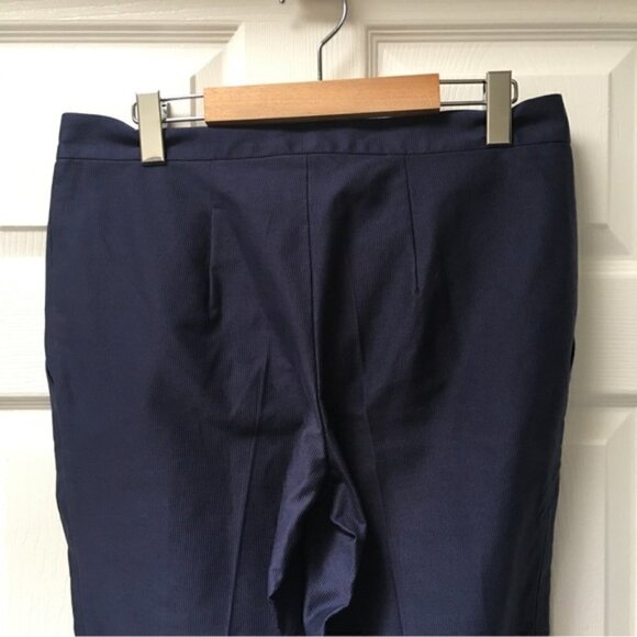 AWSS Navy Blue Ribbed Flare Pants - Picture 6 of 8